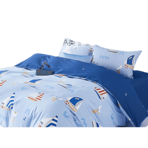 
Mercury Home Textiles Cotton Antibacterial Three/Four Piece Set Pure Cotton Class A Children's Cartoon Set Sheet Quilt Cover Bedding