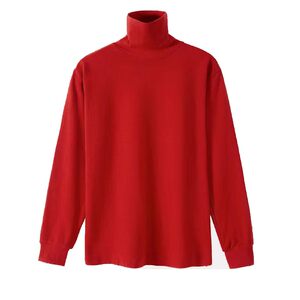 
Women's turtleneck pajamas set pure cotton solid color simple elastic warm neck protection cotton home wear underwear two-piece set