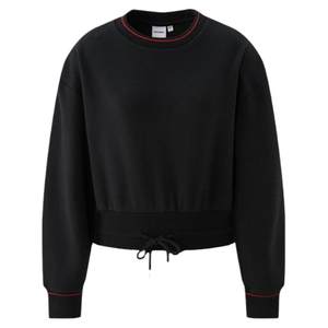 MOUSSY 秋季新品休闲简约风圆领短款抽绳卫衣女028HAA80-2091