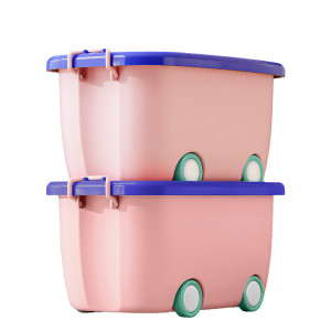 
Jia helper large-capacity children's toy storage box baby special storage wheeled box high-value living room