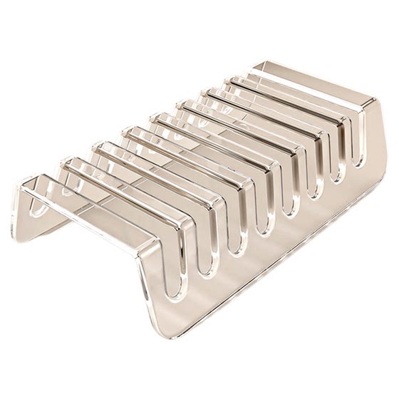 
Transparent mobile phone storage box compartment desktop charging storage bracket studio flat acrylic mobile phone storage rack