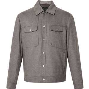 
[Smart Temperature Control/Sheep Wool] Lilang Official Striped Jacket Men's Spring and Autumn Casual Men's Jacket