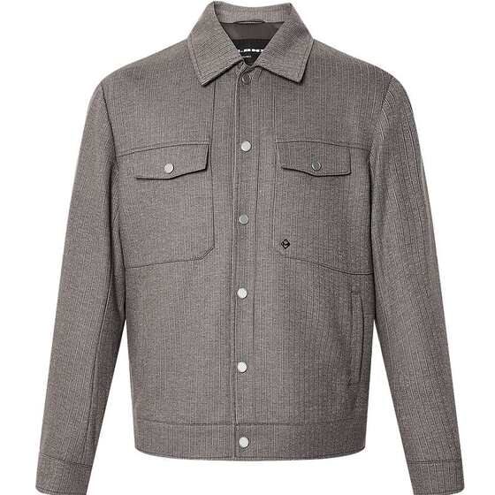 
[Smart Temperature Control/Sheep Wool] Lilang Official Striped Jacket Men's Spring and Autumn Casual Men's Jacket