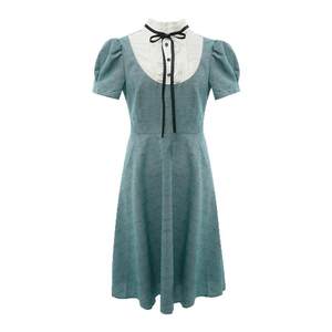 EYEDOLL summer new style gentle and stylish commuting streamer high-waist dress