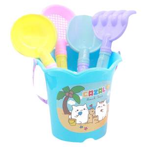 Large children's beach car, toy toy sleeve, hourglass baby digging shovel and barrels to play sand seaside drama tools