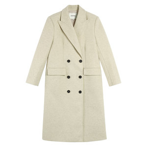 Pusumede high-end wool coat for women 2025 autumn and winter new loose temperament medium length wool coat