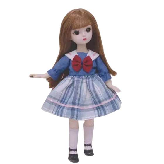 
6 minutes 30 cm bjd doll Japanese college style JK uniform dress dress doll girl toys
