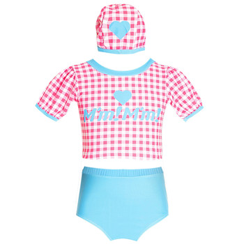 Western new net red children's swimsuit women split fast dry body

