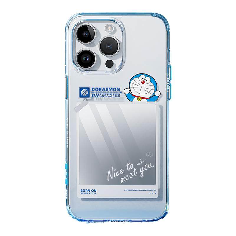 Doraemon Apple iPhone 15 Pro Max Case Transparent Mirror Finish