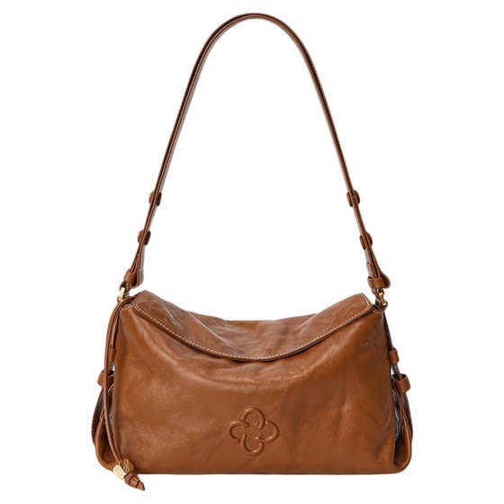
CASSILE women's bag 2026 new retro vegetable tanned cowhide armpit commuting single shoulder crossbody pillow bag