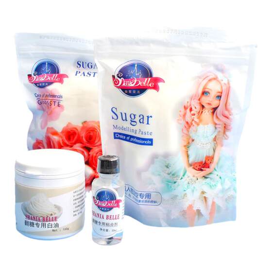 
Sunni Belle fondant paste dry Pace waterproof and moisture-proof flower doll fondant raw materials fondant cake sugar brand white oil