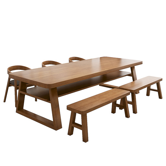 
Large long table living room home solid wood dining desk one-piece double study writing table calligraphy and painting table office desk workbench