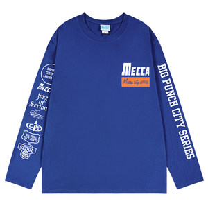 
Heavy cotton long-sleeved T-shirt for men in spring and autumn, ins trendy brand loose and versatile T-shirt, high-end inner layering shirt