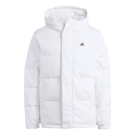 Warm hooded duck down down jacket for men and women, adidas light sports IZ4883