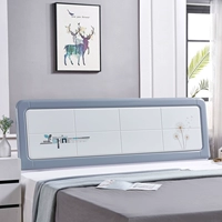 Прикроватная доска проста, а современная панельная кровати в стиле при постели 1,5 метра, 1,8 метра 2,0 метра белая кровать для краски для настройки
