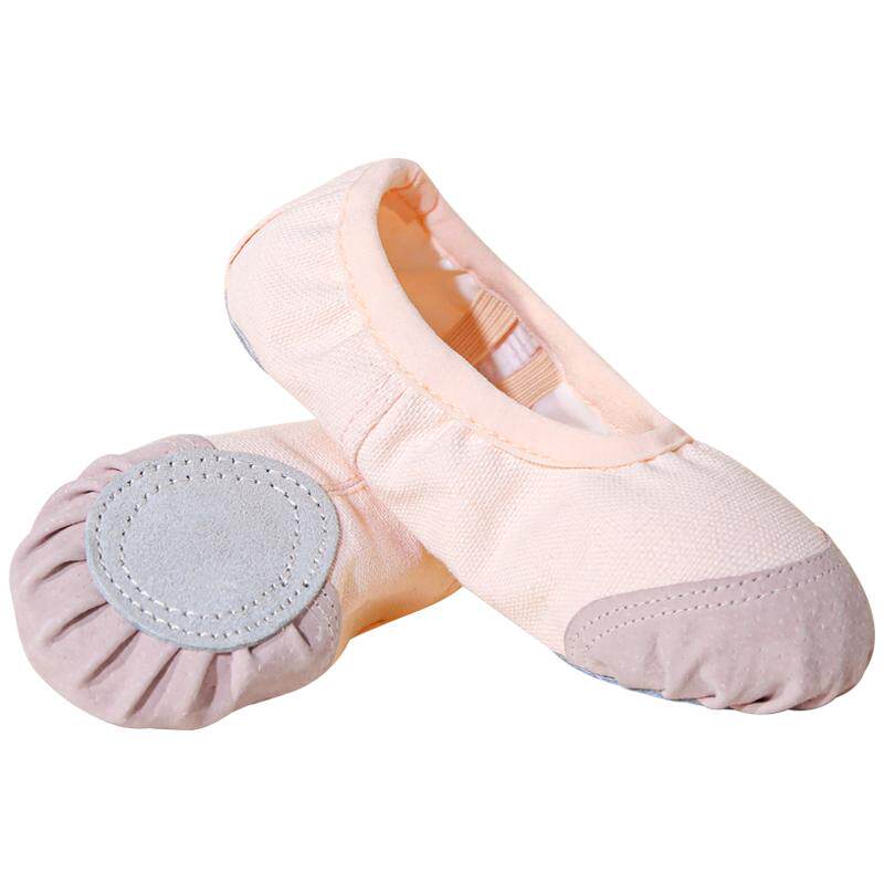 Zapatillas De Ballet Para Niñas - Color Rosa, De Cuero Y Suela Completa - Ideales Para Danza Y Clases