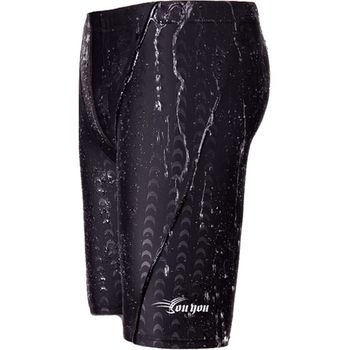 Swimming trunks Men's long five -point professional racing large size swimsuit
