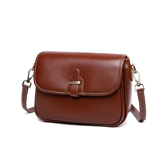
Genuine leather bag for women 2025 new fashion high-end small square bag commuter shoulder bag casual women crossbody bag