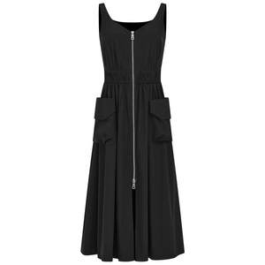 
Mandesy solid color dress 2025 autumn new fashion work style suspender skirt temperament high-waisted little black skirt for women