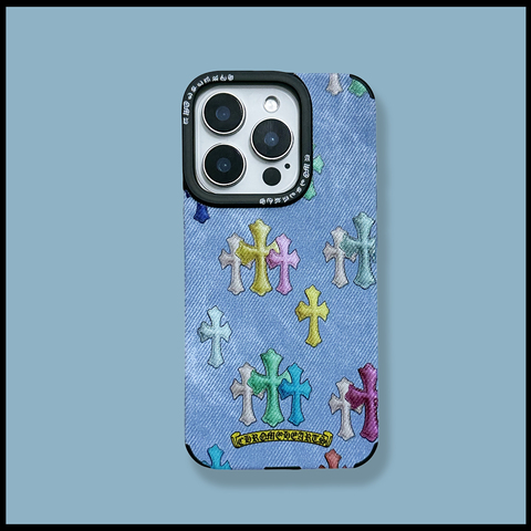 Chrome Hearts Cross-Stitch MagSafe – For Girls Pro/Plus/Max/Air – 17, 16, 15, 14, 13 iPhone Case