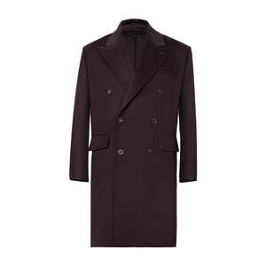 Cultum thickened 880G100%wool woolen woolen woolen woolen coat men's middle length and long -ribs buckle jacket