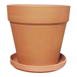 Red pottery flowerpot, succulent potted orchid, green plant, breathable, oversized, simple and coarse clay pot, water absorbing seedling pot