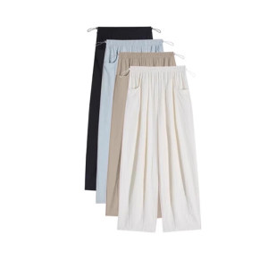 
Jingqi Maternity Pants Spring and Summer Thin Style Outerwear Nine-Point Breast Pants Pregnant Women’s Maternity Clothes for Little People