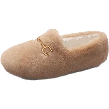 
Women's velvet ankle boots and beanie shoes for sports and leisure