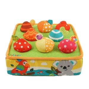 
jollybaby radish pulling plush toy can chew baby play house baby early education hands-on pulling play 1 year old