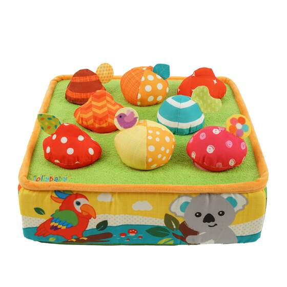 
jollybaby radish pulling plush toy can chew baby play house baby early education hands-on pulling play 1 year old