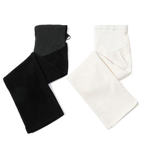 Pregnant women's pants Spring and autumn wearing wide -leg pants large size in Snowy casual fashion trousers loose and velvet pregnant women winter clothes