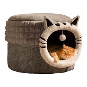 Cat's nest Winter warm, disassembly, cat house, semi -closed security, cat's four seasons universal cat pet nest