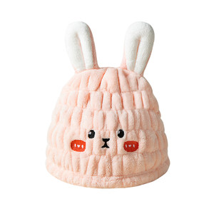 
Children's dry hair hat parent-child style super absorbent head towel girl thickened shower cap free blow quick dry cute cartoon