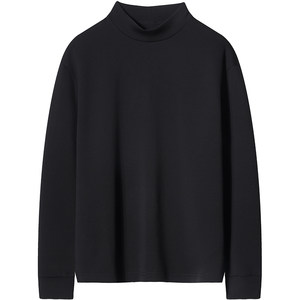 
Iwami Mountain Wool Blended Half-Turtle Collar T-Shirt Men's Autumn and Winter Warm Long-Sleeved Tops Men's Bottoming Shirt