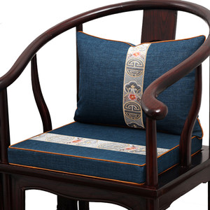 Chinese -style chair cushion latex chair cushion circle chairs, tea chair solid wooden master chair seat cushion four seasons mahogany sofa mat