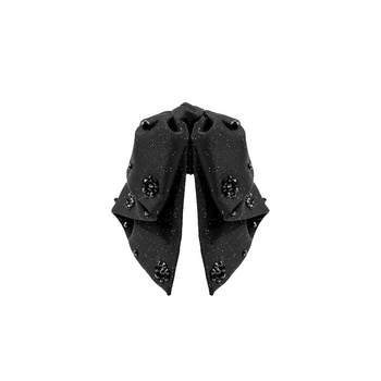 
Black Hepburn style bow scratching female high-end feeling