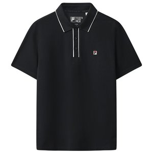 
FILA official men's knitted short-sleeved POLO shirt 2025 new winter fashion casual base top