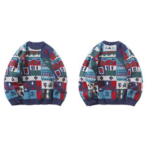 
[New Year Limited] mipo winter children's sweater for boys and girls pure cotton printed all-over warm pullover sweater