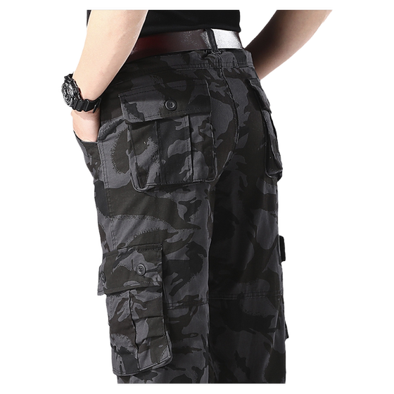 
Multi-pocket camouflage overalls men's casual pants long pants loose straight trendy large size work pants outdoor sports