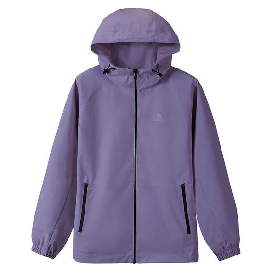Camel sports jacket for women 2025 autumn and winter new woven hooded jacket for outdoor water-repellent windbreaker jacket for men