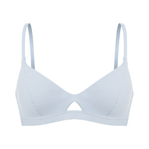 Underwear women's thin small breasts, branches, no steel ring AA cup flat chest, chest, lady, French triangular cup bra girl
