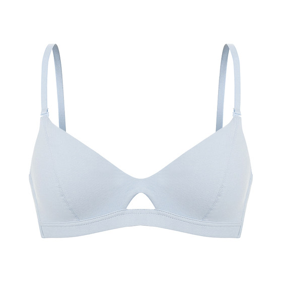 Underwear women's thin small breasts, branches, no steel ring AA cup flat chest, chest, lady, French triangular cup bra girl

