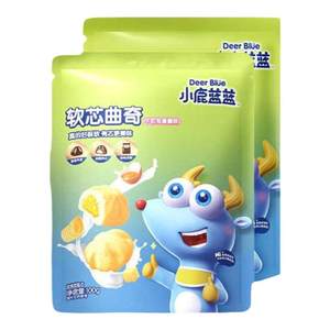 
Fawn Blue Soft Core Cookies Children's Snacks Baby Sandwich Cookies Milk Egg Custard Soft Cookies
