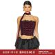 For Love & Lemons BERRY BUD VELVET 抹胸上装 红色REVOLVE小众