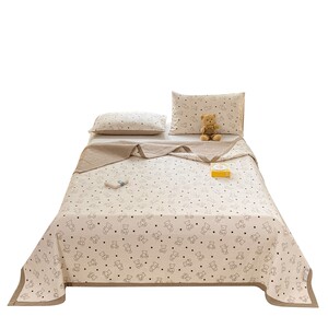 
Class A mother and baby bed cover single-piece four-season universal cotton tatami bed sheet three-piece set bed cover dustproof bed cover 3