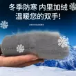 Găng tay bảo hộ lao động Chuangxin chịu mài mòn làm việc mùa đông nhung dày chống lạnh chống trượt chống nước đầy đủ treo cao su nhúng găng tay ấm áp găng tay bảo hộ cách điện Gang Tay Bảo Hộ