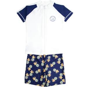 Momasong Children's Swimsuit Boys Boys Protective Body Sunscreen Boys Student Hot Spring Swimming Set Set