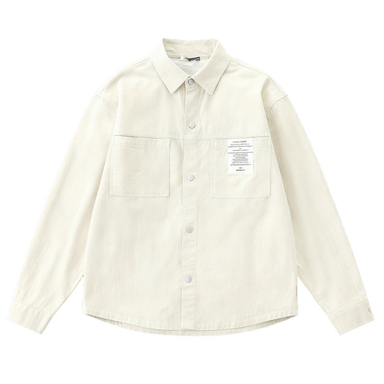 
Woodpecker 2026 new textured spring and autumn new loose shirt style jacket work jacket men's clothing