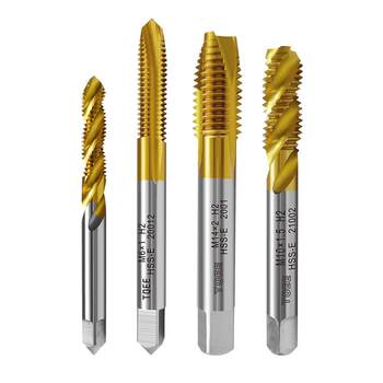 Cobalt-containing titanium plating machine tap spiral tapping