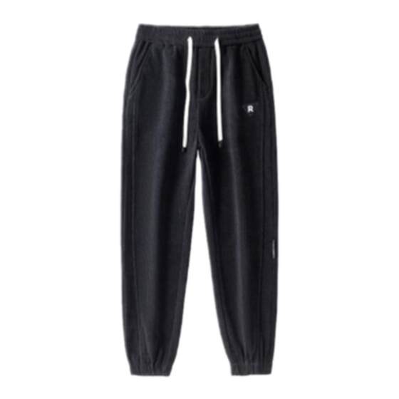 
Italian velvet thickened casual pants for men 2025 autumn and winter sweatpants sports corduroy pants for men winter